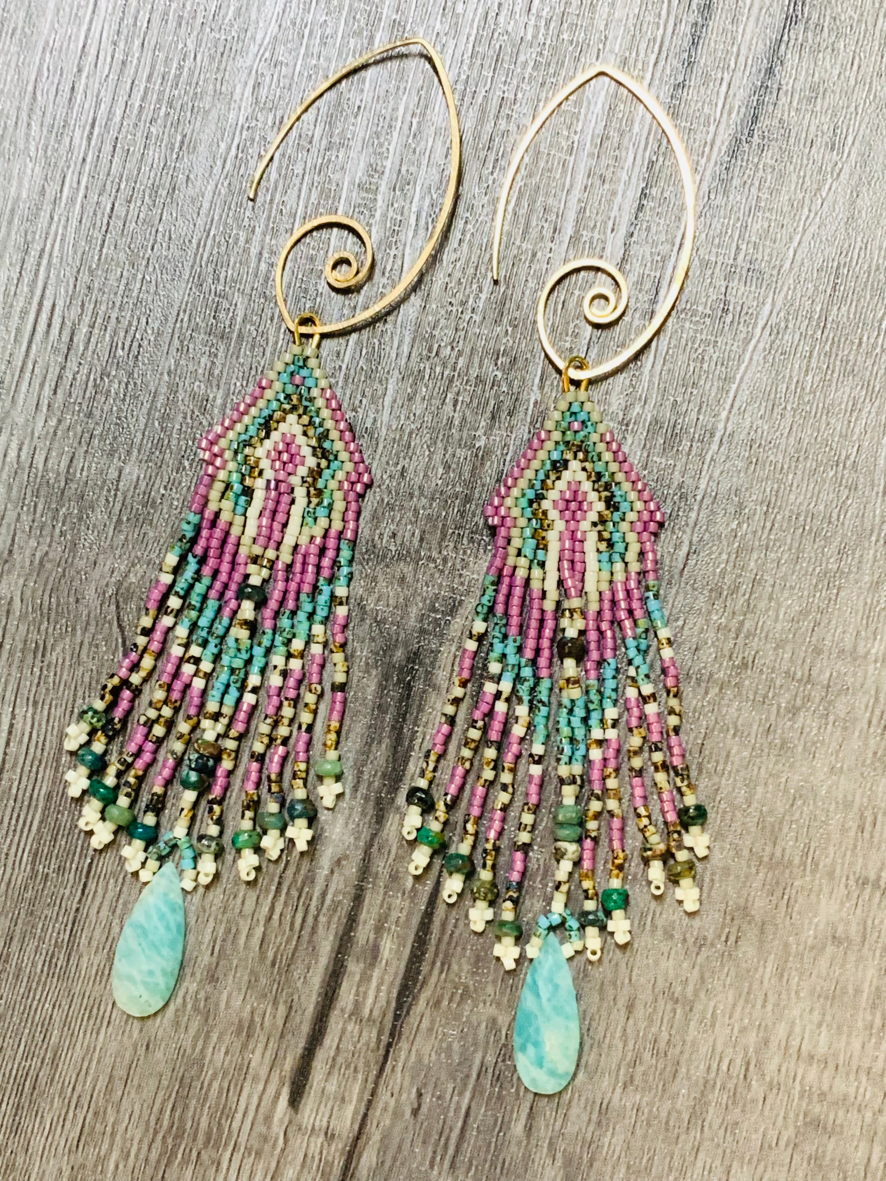 Delica sale beaded earrings